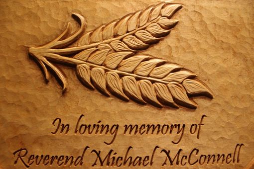 Custom Made Custom Carved Wood Signs | Hand Carved Signs | Memorial Signs | Church Signs
