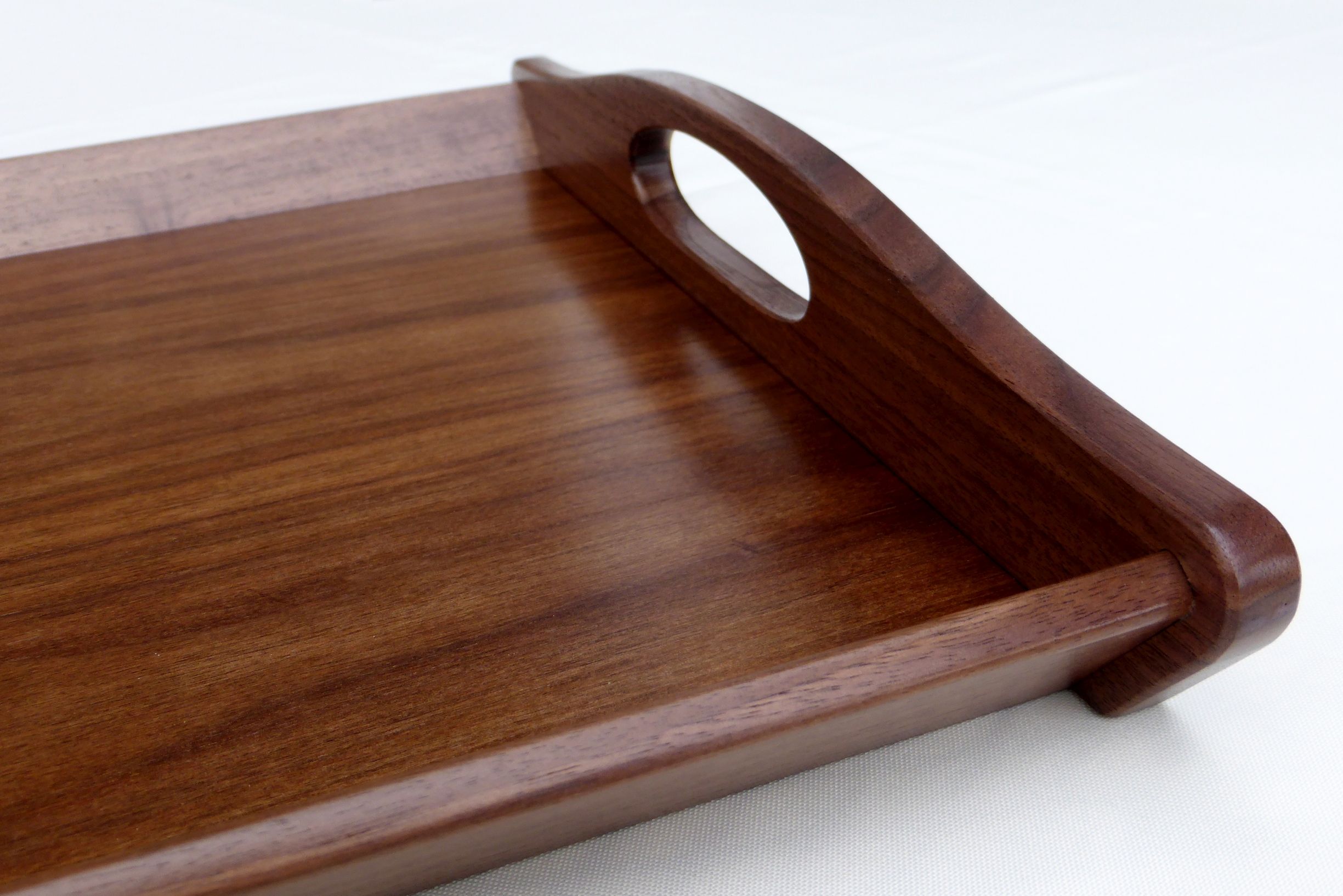 Hand Made Walnut Serving Tray by Three Trees