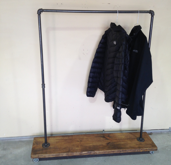 Buy Hand Crafted Industrial Urban Garment Rack, made to order from ...