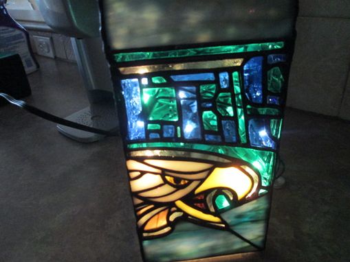 Custom Made Philadelphia Eagles Lighted Vase