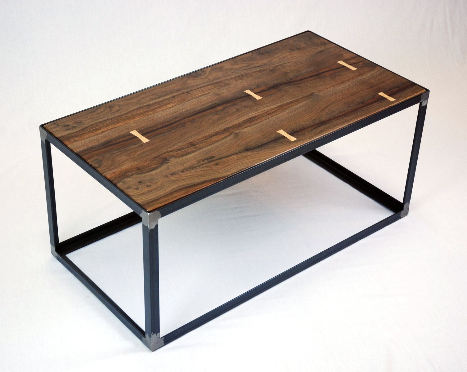 Hand Crafted Salvaged Black Walnut Industrial Coffee Table by Jonathan January  CustomMade.com