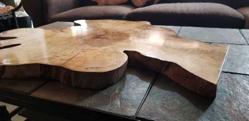 Custom Made Live Edge Epoxy Tabletop Spalted Sycamore