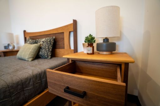 Custom Made Walnut + Cherry End Tables