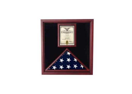 Custom Made Flag And Document Case - Vertical 8 1/2 X 11 Document