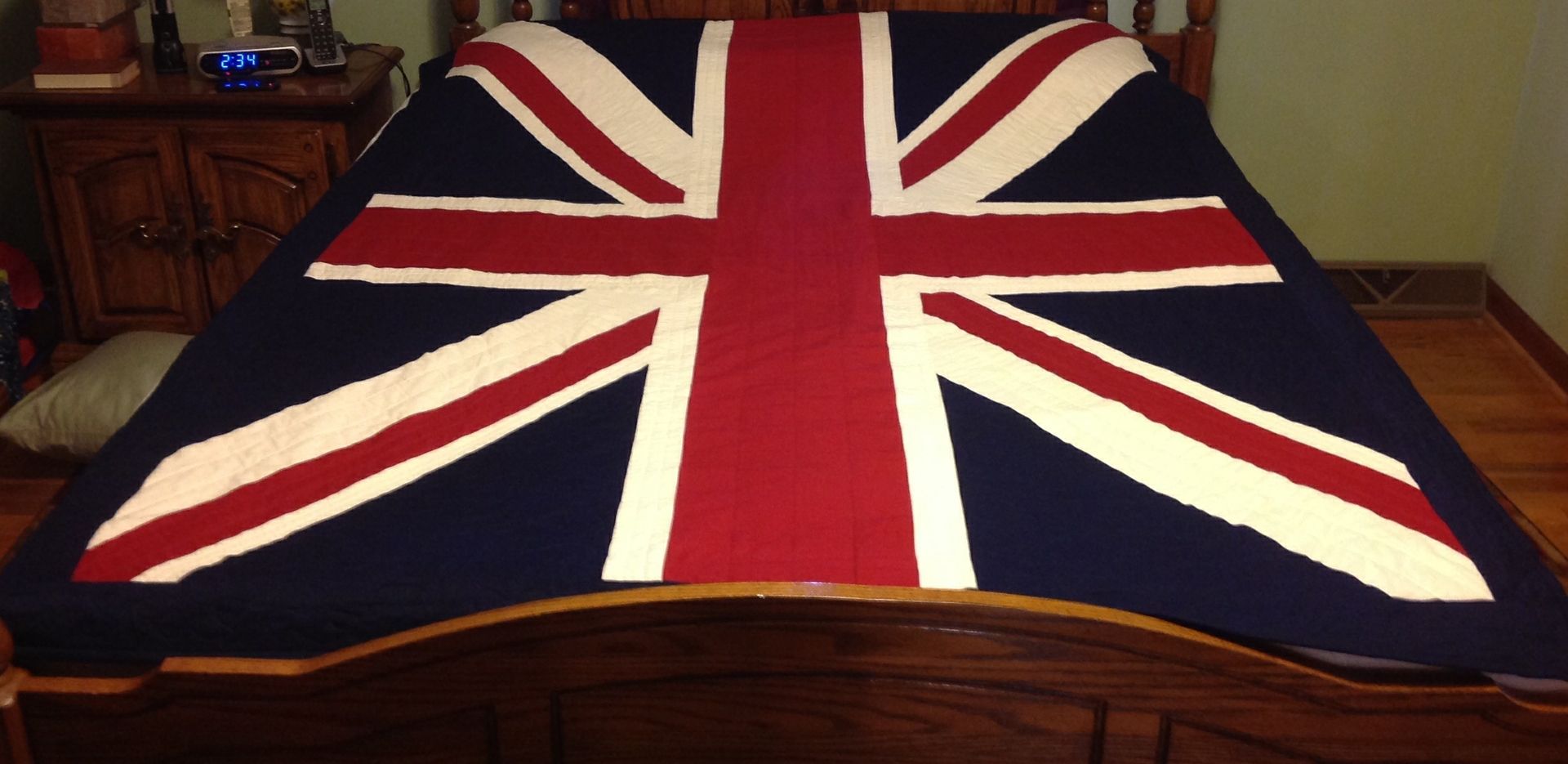 Custom Union Jack British Flag Quilt Twin Size By Songs And Stitches CustomMade