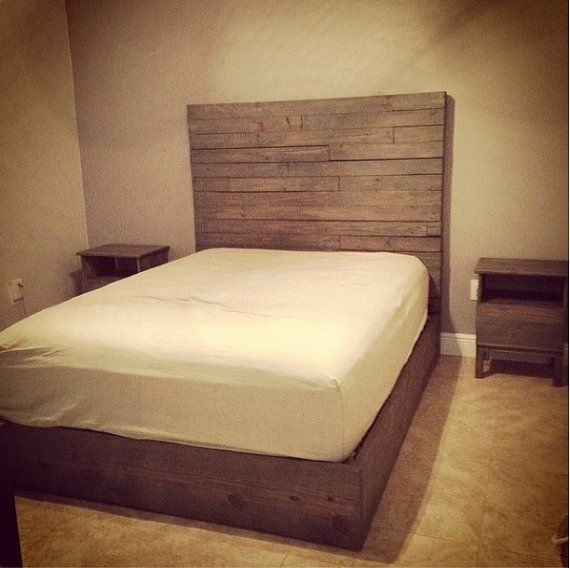 Hand Made Rustic Style Platform Bed / Headboard By Mayhem Furniture Co ...