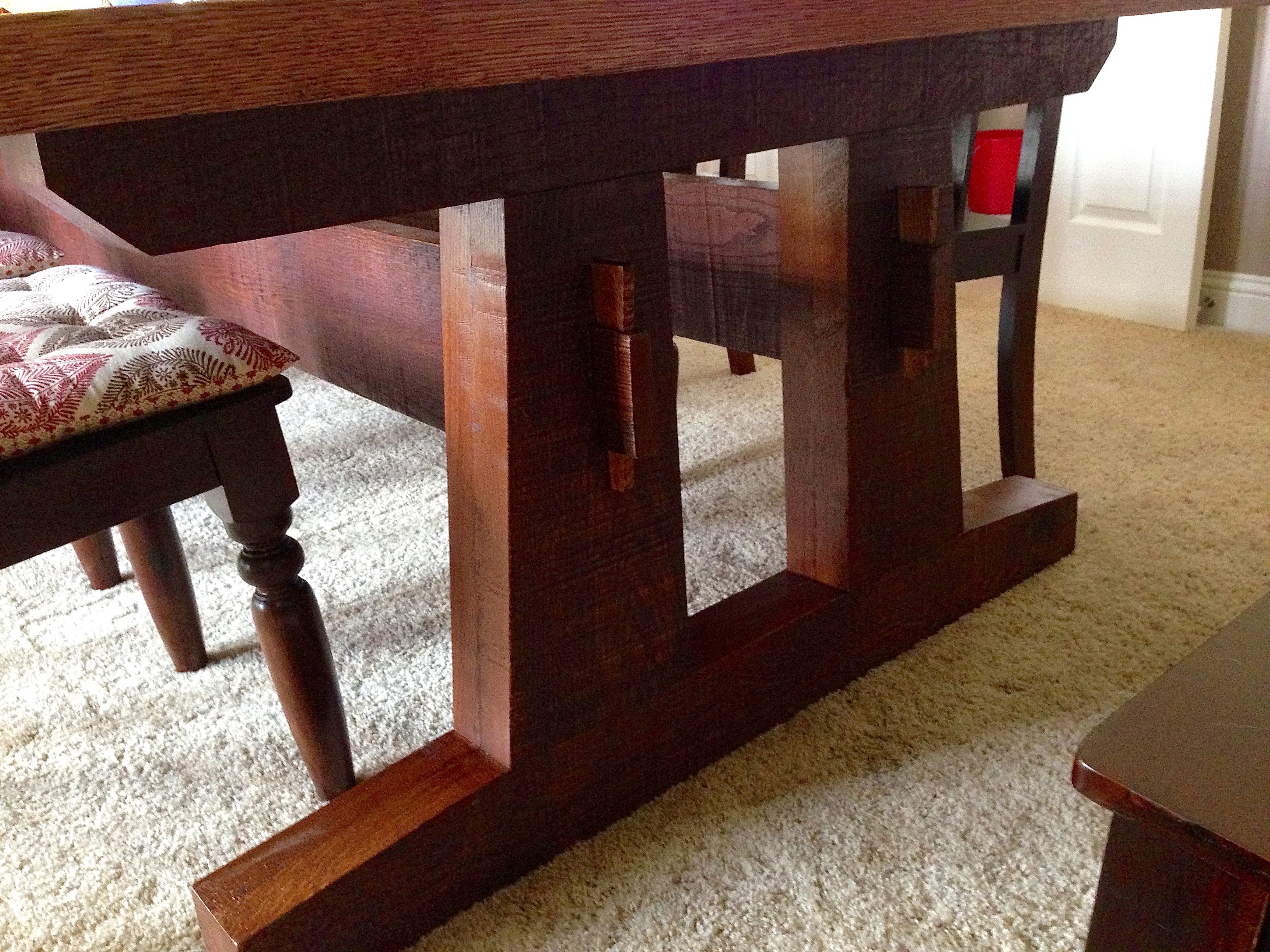 Custom White Oak Dining Table by callum east design