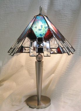 Custom Made Stained Glass Lamp For Home Or Office Decor