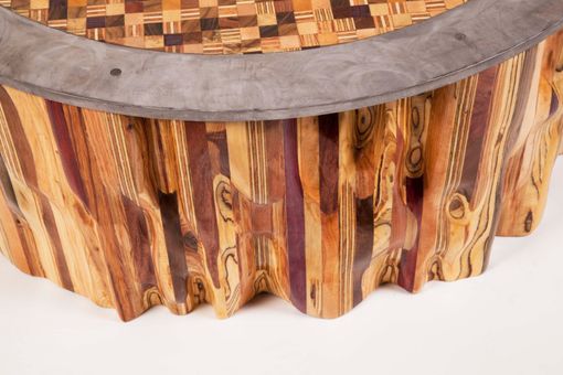 Hand Made Mixed Wood Mosaic End Grain Top Coffee Table by ...