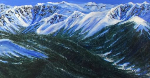 Custom Made Mary Jane-Snowboard Landscape