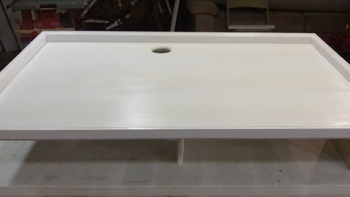 Custom Made Custom Tv Shelves Painted White Lacquer