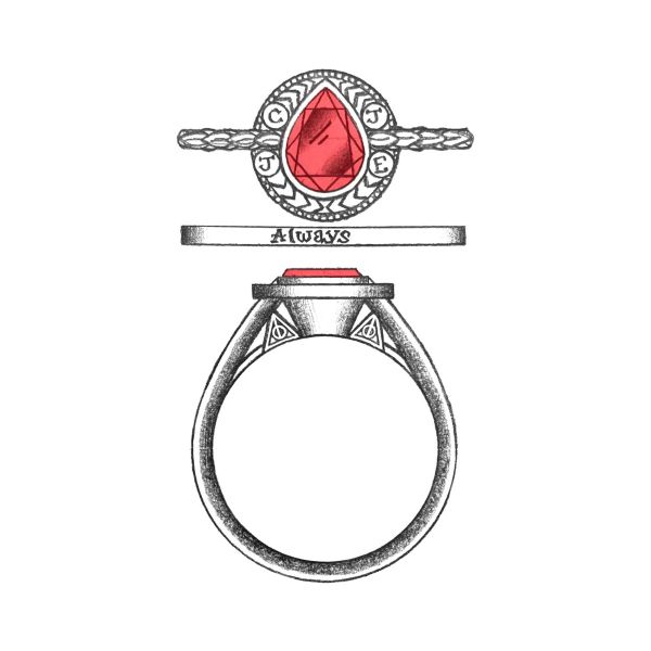 This Gryffindor ring looks like it was made by magic. 