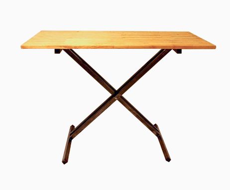 Custom Made Wood And Steel Height Adjustable Desk