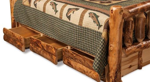 Custom Made American Made Aspen Log Bed