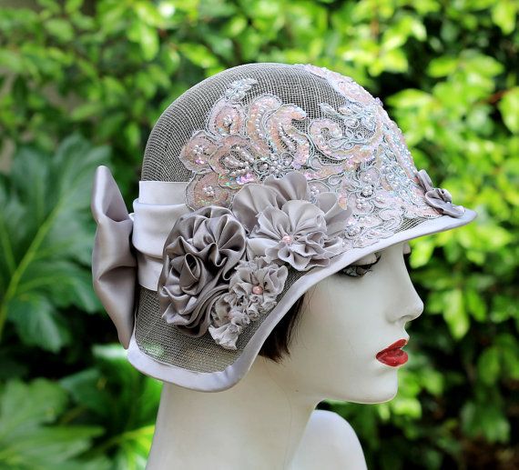 Pewter cheap wedding hat