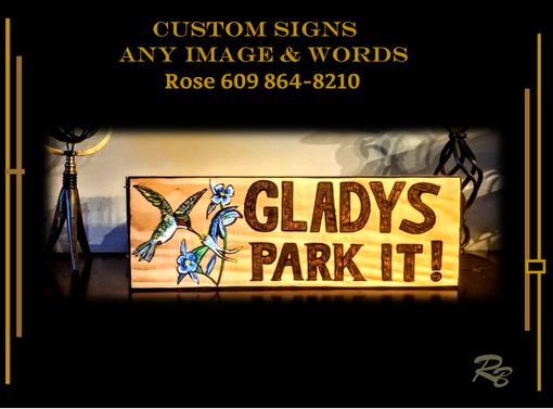 Custom Made Custom, Sign, Painted, Hummingbird, Art, Personalized