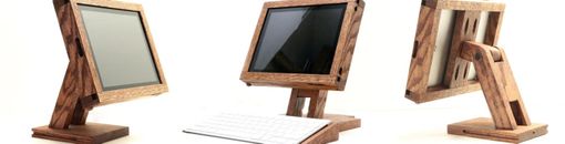 Custom Made Woodwarmth Pos Stand With Keyboard Attachment
