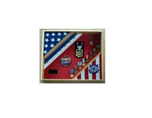 Custom Made Coast Guard Flag Display Case