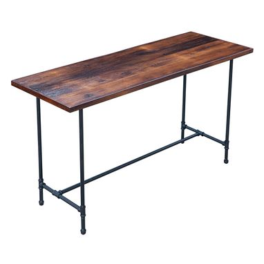 Custom Made Reclaimed French Oak Industrial Style Desk