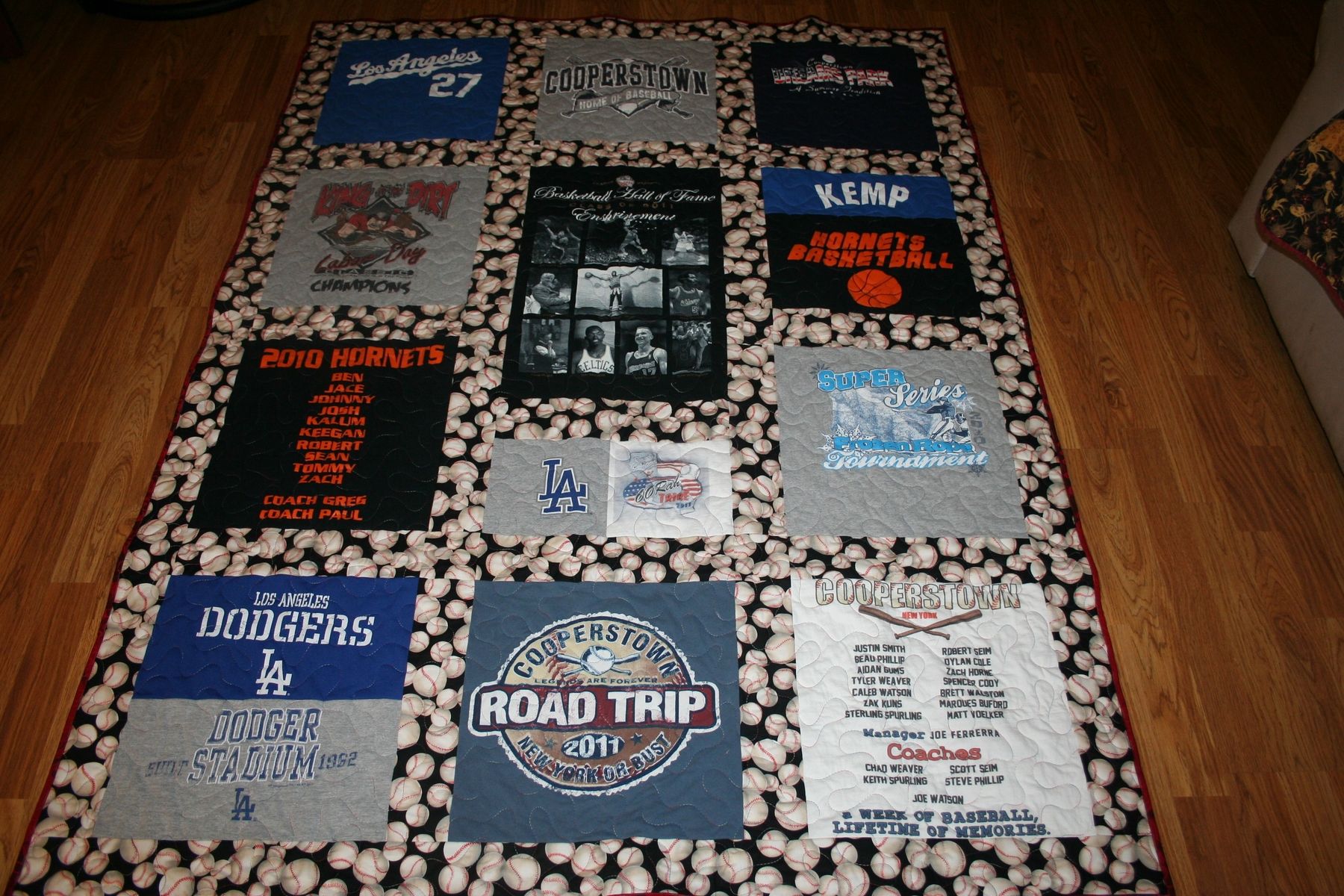Hand Crafted Custom TShirt Quilts by Quilt'm Sunflower Designs