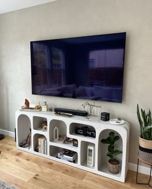 Custom Made Modern Media Or Accent Shelf