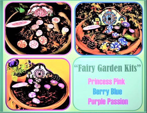 Custom Made Fairy Garden Kit, Fairy  Garden, Garden Decorations, Childs Garden,Summer Fun