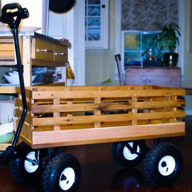 Custom Made Wagon From Reclaimed Oak