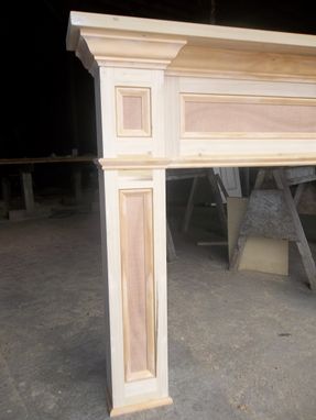 Custom Made Paint- Grade Fireplace Mantel Surround