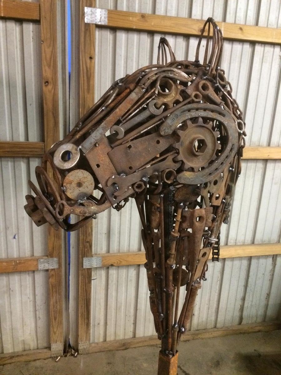 Custom Scrap Horse Head by Syd's Studio | CustomMade.com