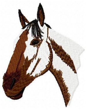 Custom Made Horse Head Embroidery Design 2