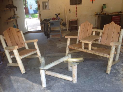 Custom Made Log Patio Set