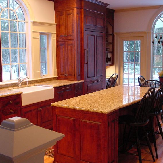 Handmade Tiger Maple Kitchen by Cook And Cook Cabinetry | CustomMade.com