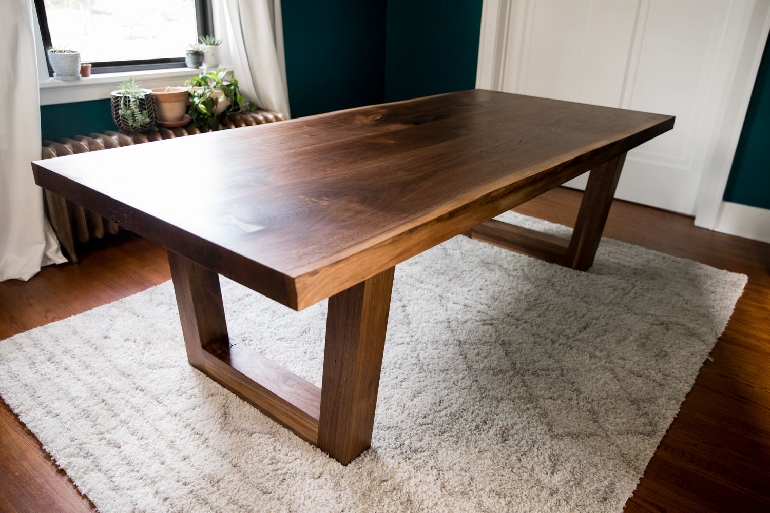 Hand Made "Half Tree" Black Walnut Dining Table by Big Tooth Co