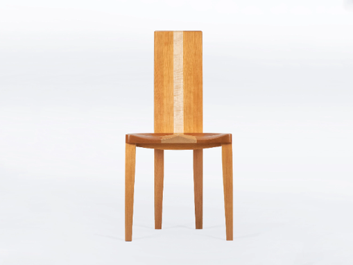 Custom Made Dining Chair In Solid Cherry And Maple Wood - Gazelle