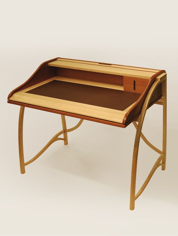 Handmade Roll Top Desk By Reed Hansuld Fine Furniture Craftsman