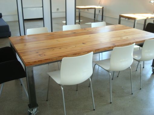 Custom Made Conference Table With Casters
