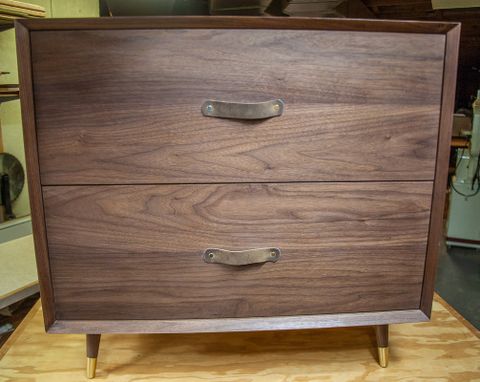 Custom Made Mid-Century Modern Lateral File