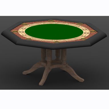 Custom Made Poker Table Concept (With Quad Plade Pedestal)