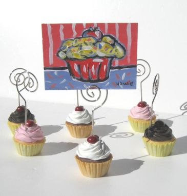 Custom Made Cupcake Aceo Original Acrylic Painting