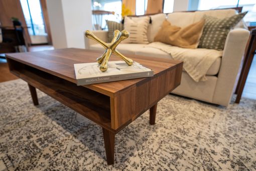 Custom Walnut Modern Coffee Table by Brick Mill Craft Furniture ...