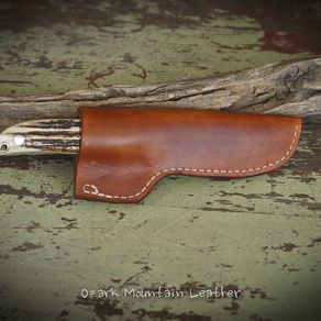 The Trapper Pocket Knife Sheath - Ozark Mountain Leather Works