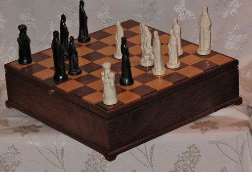 Custom Made Chess Case For Oversize Pieces
