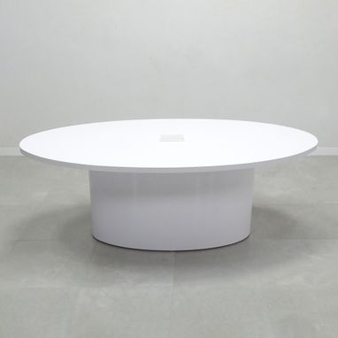 Custom Made Oval Shape Custom Conference Table, Laminate Top - Newton Meeting Table