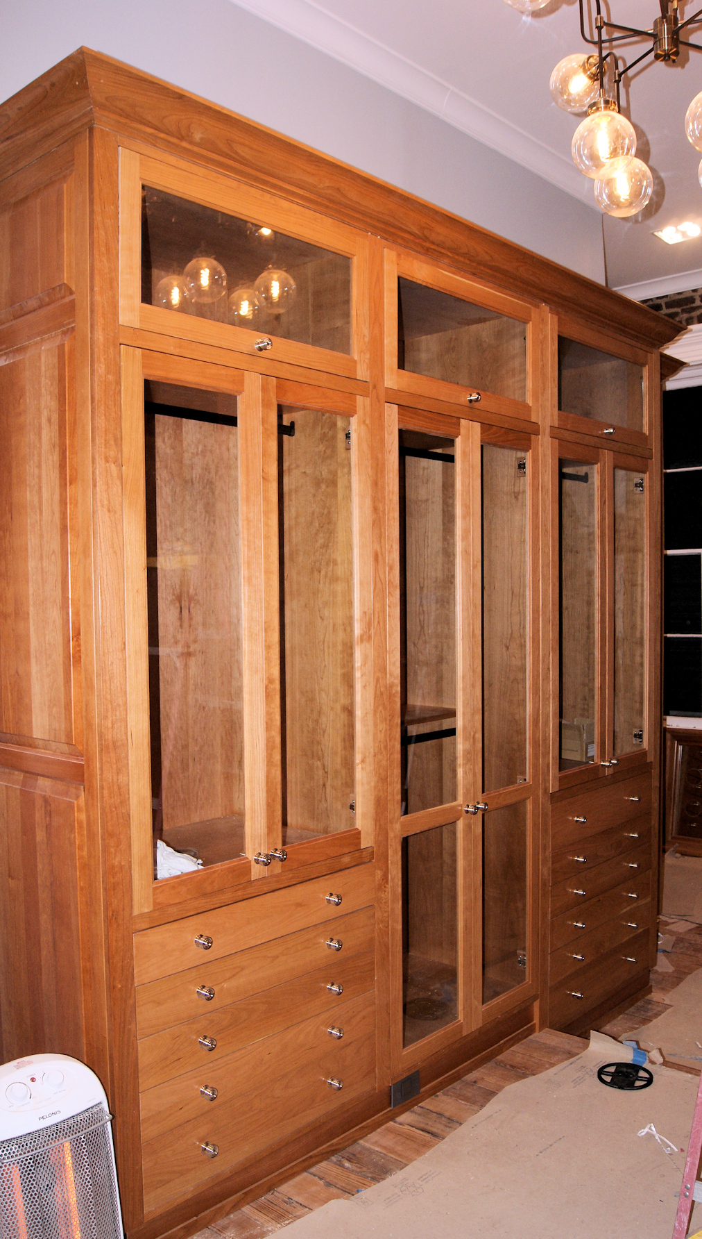 Hand Crafted Solid Cherry, WalkIn Closet by Michael's Fine