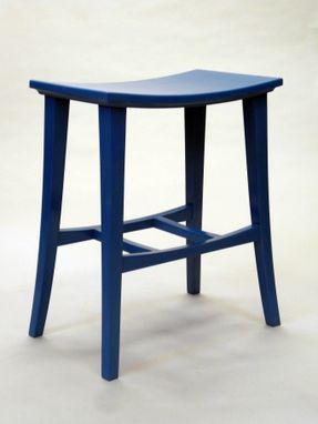 Custom Made Sky Blue Stool