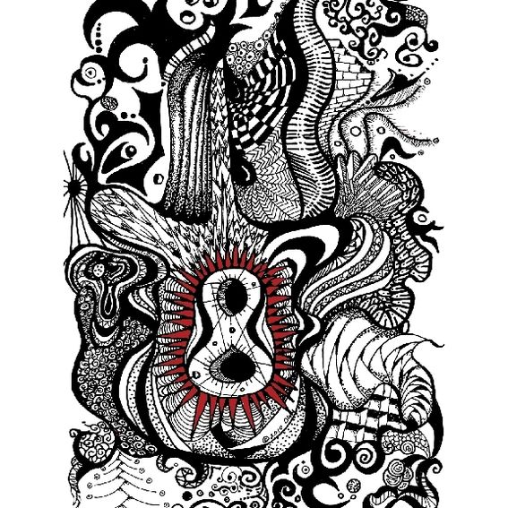 Hand Made Art Of Chaos (Pen & Ink Drawings) by Pamela Olin Designs ...