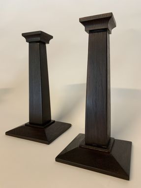 Custom Made Arts And Crafts Style Candleholders