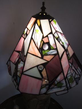 Custom Made Shade Of Delight Stained Glass Lampshade