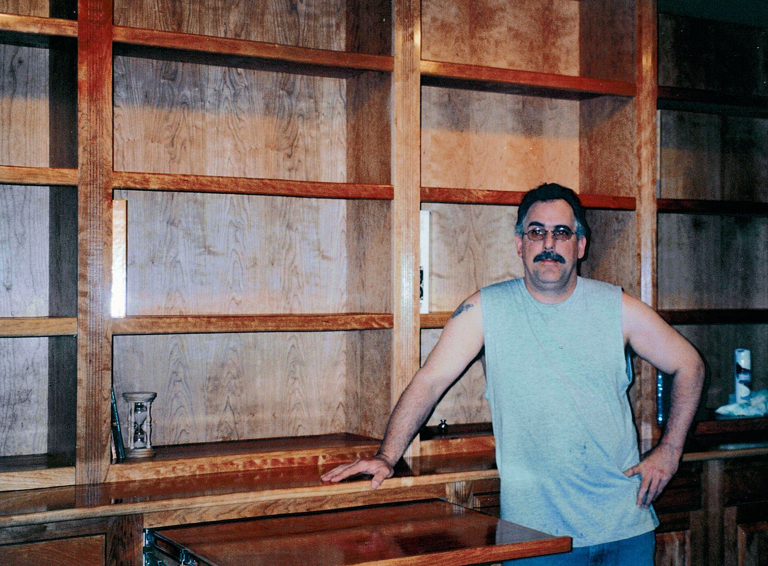 Custom Catalog Display Wall Unit by Michael's Fine WoodCrafting