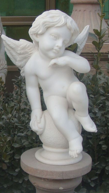 Custom Made Set Of 4 Small Angel Sculpture